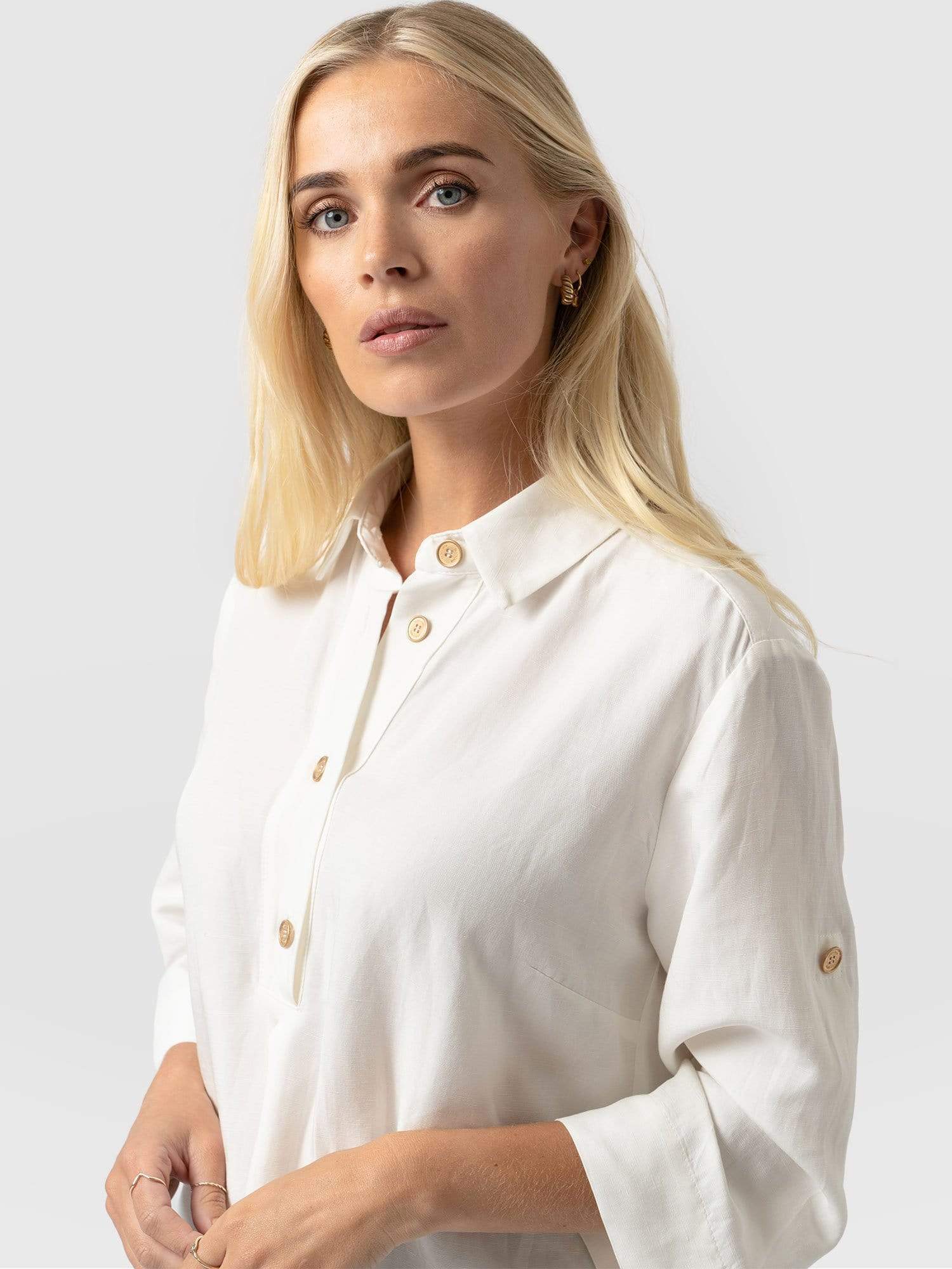 Weekend Shirt White - Women's Shirts | Saint + Sofia® EU